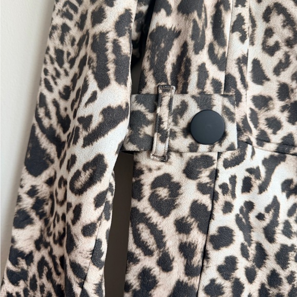 NWT Cabi Sophia Jacket Leopard Animal Print Long Blazer Coat New $229 Size XL - Picture 4 of 16